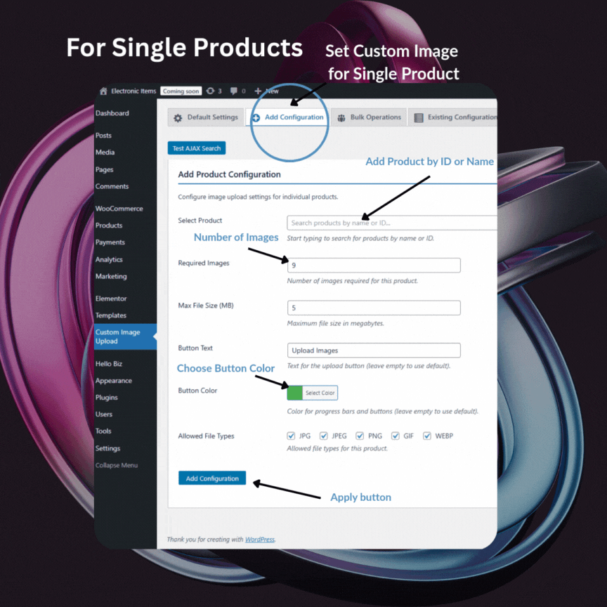 Live product preview update
